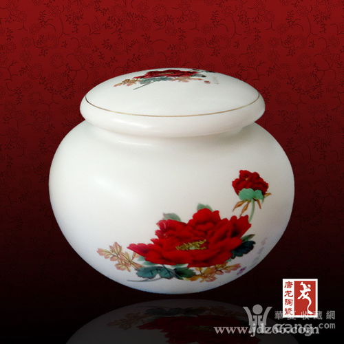 景德鎮(zhèn)瓷器茶葉罐 圓形茶葉罐價(jià)格 定做茶葉罐加字