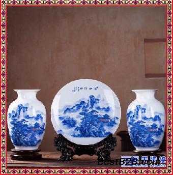 青花入畫瓷生韻——品鑒景德鎮仿古青花瓷三件套的藝術魅力